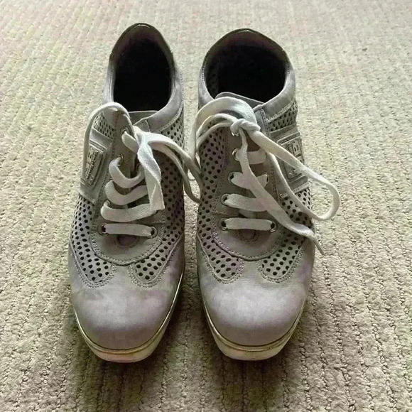 Platform Leather Sneaker Shoe high platform sneaker shoe size 38 EUR. - Picture 4 of 15